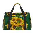 thumbnail image 1 of Honeii Sunflowers in Bucket Print Gym Bag,Carry on Weekender Overnight Bag, Travel Duffel Bags, Personal Item Travel Bag,Tote Bag,Workout Dance Bag, 1 of 7