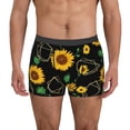thumbnail image 1 of Honeii Sunflowers3 Men's Underwear Boxer Briefs Pack, ComfortSoft Boxer Brief for Men, Moisture-Wicking Breathable-Small, 1 of 5