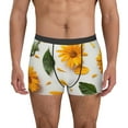 thumbnail image 1 of Honeii Sunny Yellow SunFlower Print Mens Boxer Briefs Breathable,Boxer Brief for Men, Moisture-Wicking Underwear-XX-Large, 1 of 5