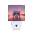 thumbnail image 1 of Honeii Sunset Truck Highway Print LED Night Light with Light Sensor, Night Lights Plug Into Wall,Ideal for Bedrooms and Hallways-EU, 1 of 7