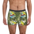thumbnail image 1 of Honeii Surfing Dinosaur Men's Underwear Boxer Briefs Pack, ComfortSoft Boxer Brief for Men, Moisture-Wicking Breathable-Medium, 1 of 5