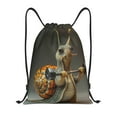 thumbnail image 1 of Honeii Surreal Weightlifting Snail Print Drawstring Backpack,Drawstring Bags String Backpack Gym Cinch Sack Backpack Sport Bag Draw-Medium, 1 of 6