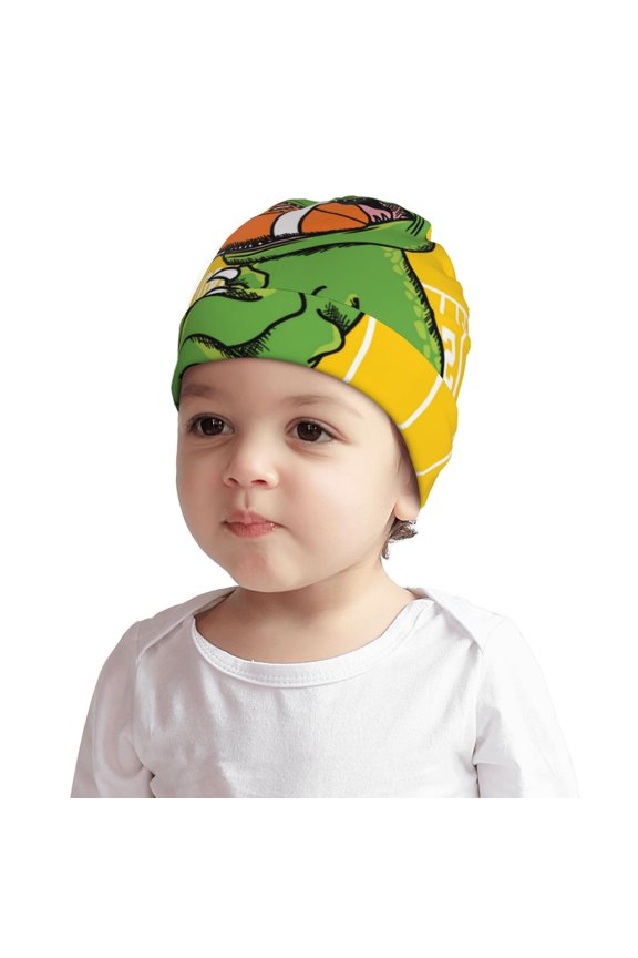 T-Rex Playing Football or Baby Beanie 0-6 Months 6-12-24 Months Kids Winter Hat,Toddler Beanies Baby Girl Boy Hat Warm Cap for Baby, Infant, Toddler-Small