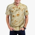 thumbnail image 1 of Honeii Taco Tortillas Print Polo Shirt, A Classic Short-Sleeved, Button-Down Golf Shirt for Men,Mens Polo Shirts Short Sleeve-X-Large, 1 of 6