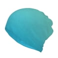 thumbnail image 1 of Honeii Teal Turquoise Print Winter Beanie Daily Hat - Thermal Polar Fleece Ski Running Hat Skull Cap for Men and Women,Beanie, 1 of 8