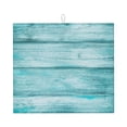 thumbnail image 1 of Honeii Teal Turquoise Wood for Dish Drying Mat for Kitchen Counter, Non-slip Rubber Backed, Hide Stain Kitchen Super Absorbent Draining Mat, Dish Rack Pad, 1 of 8