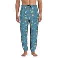 thumbnail image 1 of Honeii Teeth Cosmonaut Print Mens Jogger Sweatpants, Men's Lounge Pants with Pockets-Medium, 1 of 5