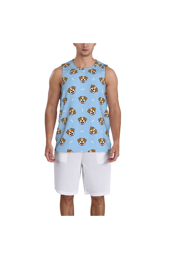 Terrier print basktball shirt for men and women, Unisex basketball jersey for Theme party-3X-Large