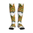 thumbnail image 1 of Honeii Thanksgiving Truck Print Sports Compression Socks,Running Crew Socks,Moisture-Wicking Anti-Blister Hiking&Gym Athletic, 1 of 7