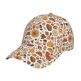 thumbnail image 1 of Honeii Thanksgiving with Food Print Hat, Women's Baseball Hat Unisex Fit, Baseball Cap,Adjustable One Size, 1 of 6