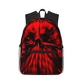 thumbnail image 1 of Honeii The Red Head Skull Print School Backpack,Casual Lightweight Travel Rucksack Daypack,Backpacks for College High, 1 of 6
