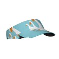 thumbnail image 1 of Honeii Three White Geese Print Adult Sunscreen Visor Cap, Adjustable Sun Protection Hat,Sun Visor Hats,UV Protection Outdoor Sports Golf Running Sun Caps, 1 of 7