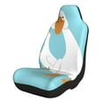 Honeii Three White Geese for Car Seat Covers Full Set, Seat Covers for