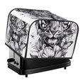 thumbnail image 1 of Honeii Tiger Butterfly Floral Art Print 4 slice Toaster Cover, Two Slice Toaster Dust-proof Cover For Kitchen Small Appliance and Fingerprint Protection, 1 of 7