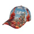 thumbnail image 1 of Honeii Tomato Field Bottle Print Hat, Women's Baseball Hat Unisex Fit, Baseball Cap,Adjustable One Size, 1 of 6