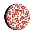 thumbnail image 1 of Honeii Tomato Print Tire Covers, Waterproof Anti-UV Sun Snow Rain Tire Covers for Trailers, RV, Camper, SUV, Truck-15 inch, 1 of 6