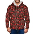 thumbnail image 1 of Honeii Tomatoes And Chili Print Hoodies for Men, Pullover & Full Zip, Breathable Zip up Hoodie, Sweatshirt-Large, 1 of 5