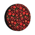 thumbnail image 1 of Honeii Tomatoes And Chili Print Tire Covers, Waterproof Anti-UV Sun Snow Rain Tire Covers for Trailers, RV, Camper, SUV, Truck-16 inch, 1 of 6