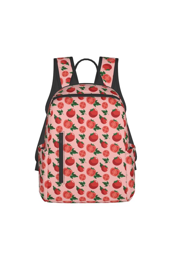 Tomatoes Print Lightweight Backpacks,Carry on Backpack,Durable Backpack for School, Work & Travel