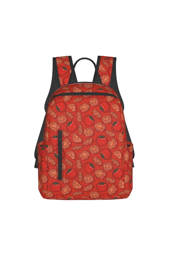 Tomatoes Print Lightweight Backpacks,Carry on Backpack,Durable Backpack for School, Work & Travel