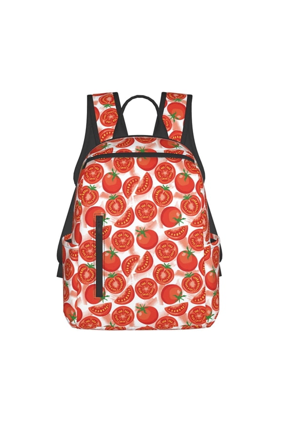 Tomatoes Print Lightweight Backpacks,Carry on Backpack,Durable Backpack for School, Work & Travel