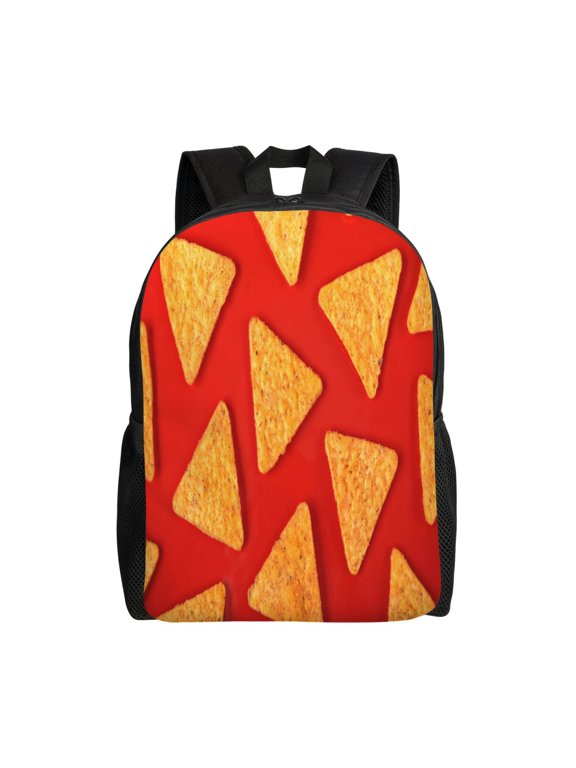 Tortilla chips Print Laptop Backpack for Work, College, Travel, Daily Backpacks for Men Women, Sport Rucksack,Computer Bag