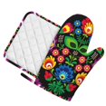 thumbnail image 1 of Honeii Traditional Floral Polish patten Oven Mitts and Pot Holders Sets, Baker Oven Mitts, Mittens for Kitchen Decor, Baking Lover over Gloves Gifts, 1 of 7