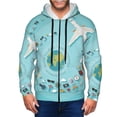 thumbnail image 1 of Honeii Travelling on Airplane Print Hoodies for Men, Pullover & Full Zip, Breathable Zip up Hoodie, Sweatshirt-XX-Large, 1 of 5