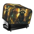 thumbnail image 1 of Honeii Tree Meditating Raccoon Print 4 slice Toaster Cover, Two Slice Toaster Dust-proof Cover For Kitchen Small Appliance and Fingerprint Protection, 1 of 7