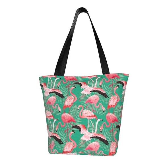 Honeii Tropical Flamingo Print Women Top Handle Satchel Handbags,Fashion Handbag,Messenger Tote Bag Purse for Women,Shoulder Bag Handbag for Travel, Work