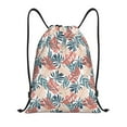 thumbnail image 1 of Honeii Tropical Leaves Print Drawstring Backpack,Drawstring Bags String Backpack Gym Cinch Sack Backpack Sport Bag Draw-Small, 1 of 6