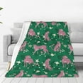 thumbnail image 1 of Honeii Tropical Leopard Print Fleece Blanket - Throw Blanket for Bed, Sofa, Couch, Camping, and Travel , Microplush Ultra Soft Warm Blanket-40"x30", 1 of 7