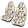 thumbnail image 1 of Honeii Tulips Flowers Print Car Seat Covers 2 Pieces, Full Set Universal Seat Covers for Cars, Waterproof Auto Seat Protectors, 1 of 7