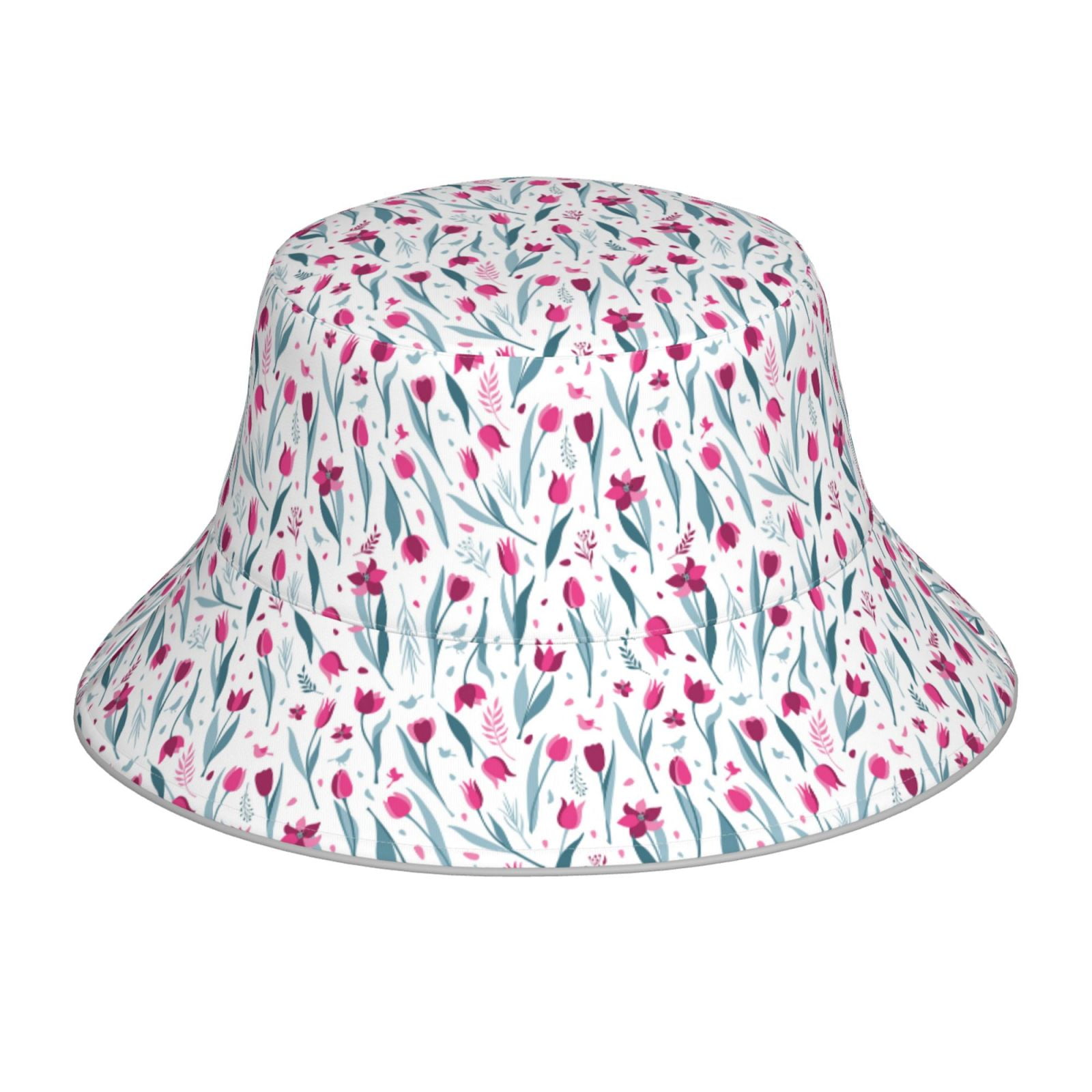 Honeii Tulips Flowers for Unisex Bucket Hat Waterproof Rain Hat ...