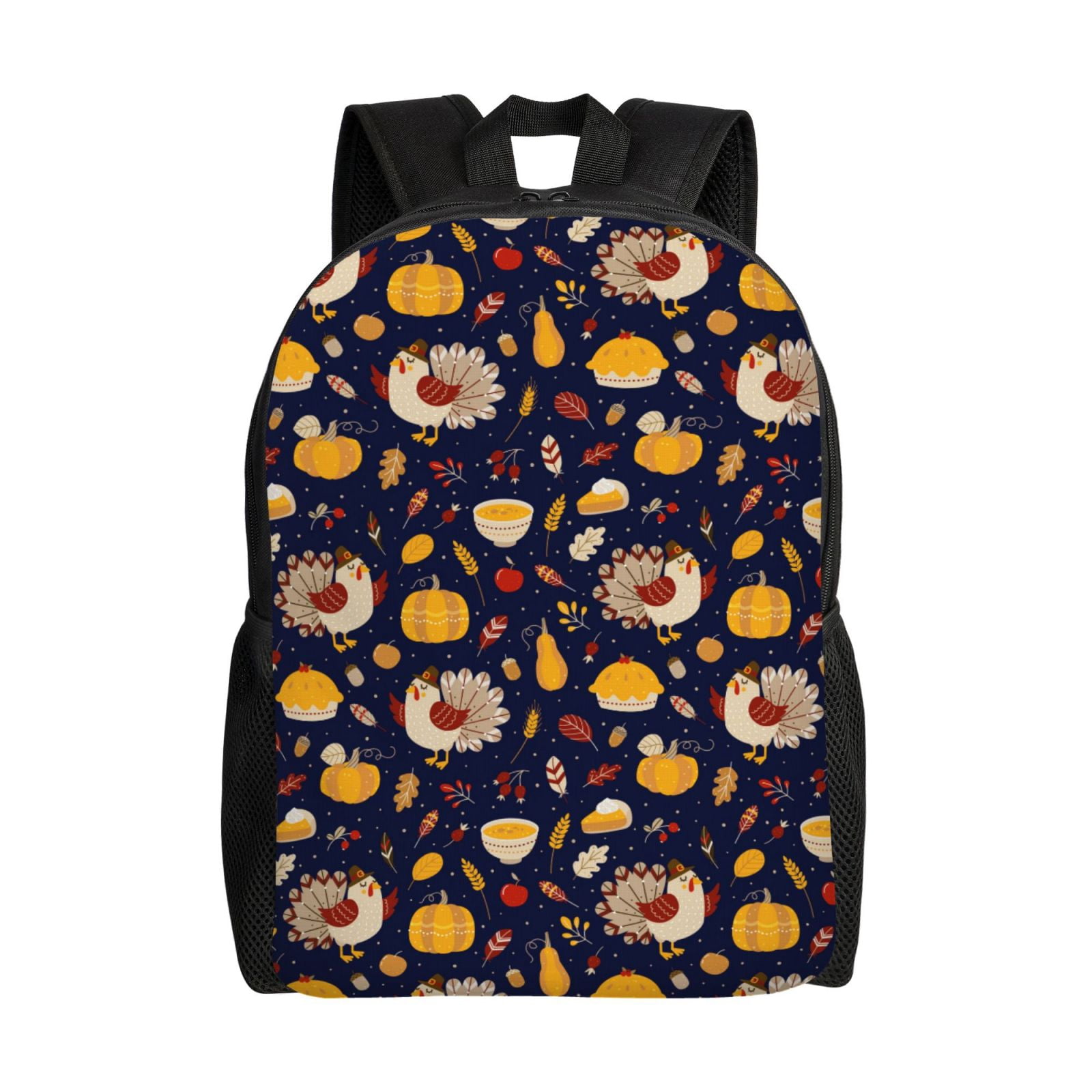 Honeii Turkey And Autumn Print Laptop Backpack for Work, College ...