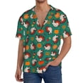 thumbnail image 1 of Honeii Turkey And Thanksgiving1 for Men's Short-Sleeved Button-Up Collared Shirt Featuring A Pocket, Perfect for Beach Vacations, And Travel Adventures.-X-Large, 1 of 5