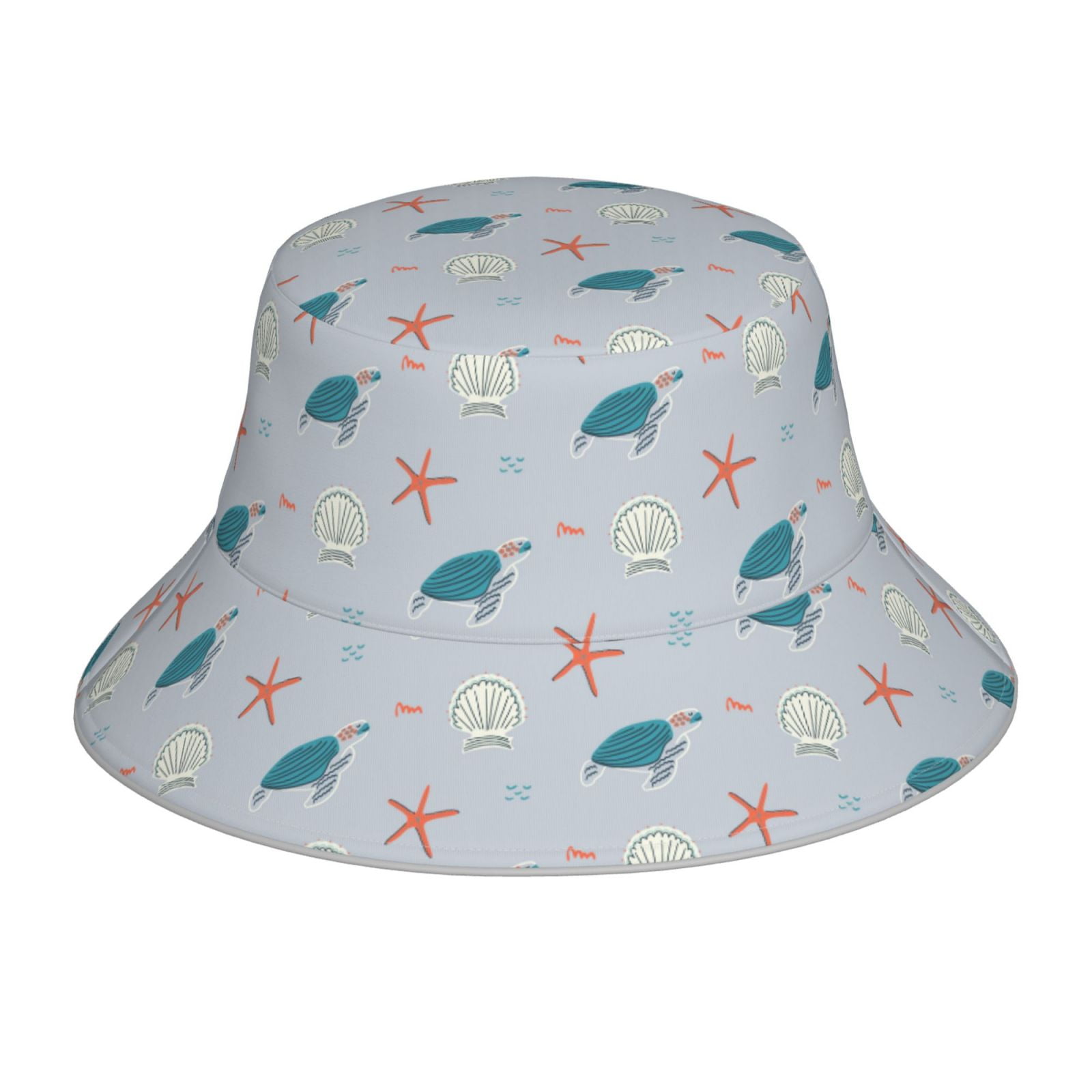 Honeii Turtles And Shells for Unisex Bucket Hat Waterproof Rain Hat ...
