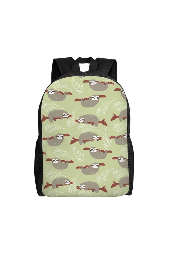 Twig Sloth Print Laptop Backpack for Work, College, Travel, Daily Backpacks for Men Women, Sport Rucksack,Computer Bag