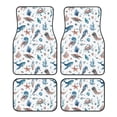 thumbnail image 1 of Honeii Undersea Animals Print Car Foot Mat Four-Piece Set - Front & Rear Universal Car Floor Mats for SUVs, Trucks, Sedans, 1 of 7