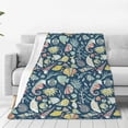 thumbnail image 1 of Honeii Underwater Creature Print Fleece Blanket - Throw Blanket for Bed, Sofa, Couch, Camping, and Travel , Microplush Ultra Soft Warm Blanket-80"x60", 1 of 7