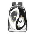 thumbnail image 1 of Honeii Unicorn in Yoga Print Clear Backpack Heavy Duty Transparent Bag 17" See Through BookBag for Women Men Adults Work Festival Sports Travel, 1 of 7