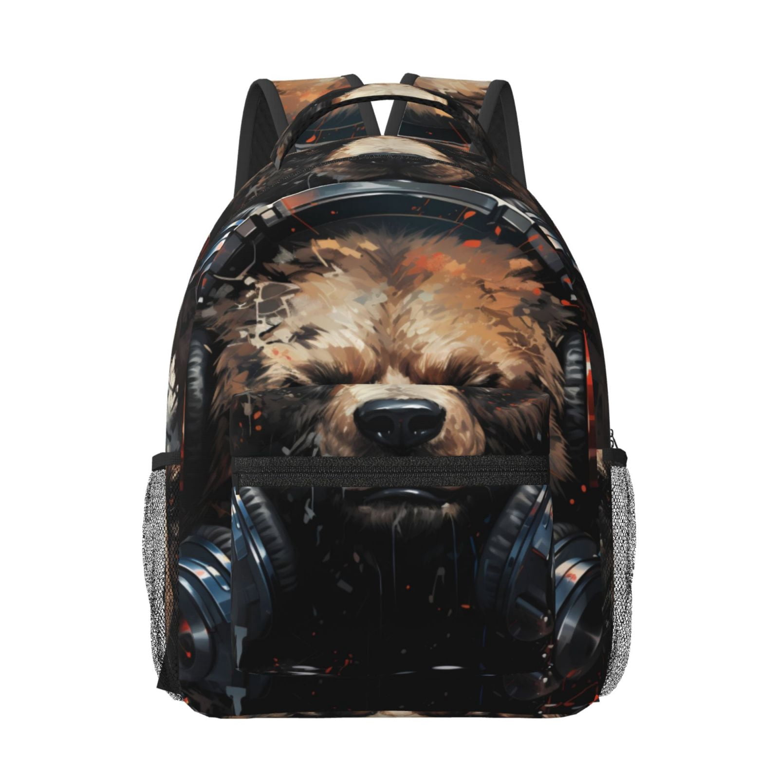 headphones mini backpack WEVIBOFU Funny Monkey Colorful for Kids Boys Girls School Bag Elementary Bookbag Travel Rucksack Medium Whether its for back Oksilicone Factory Price Silicone Headphones