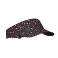 thumbnail image 1 of Honeii Valentine'S Day Print Adult Sunscreen Visor Cap, Adjustable Sun Protection Hat,Sun Visor Hats,UV Protection Outdoor Sports Golf Running Sun Caps, 1 of 7
