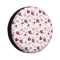 thumbnail image 1 of Honeii Valentine's Day Print Tire Covers, Waterproof Anti-UV Sun Snow Rain Tire Covers for Trailers, RV, Camper, SUV, Truck-16 inch, 1 of 6