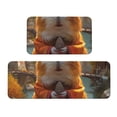 thumbnail image 1 of Honeii Valley Meditating Guinea Pig Print Kitchen Mat [2 PCS] for Floor, Waterproof Non-Slip Rugs, Kitchen Decor,Standing Mat for Floor,Office, Sink, Laundry, 1 of 6