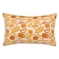 thumbnail image 1 of Honeii Various Bread Print Pillow Cases,Plush Throw Pillow Covers,Decorative Pillowcase for Sofa, Couch, Living Room-20"x30", 1 of 6