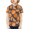 thumbnail image 1 of Honeii Various Oranges Print Kids Boy T-Shirt,Breathable Round Neck Tee,Stylish Summer Tee for Boys, for Outdoor Activities and Casual Wear, 1 of 7