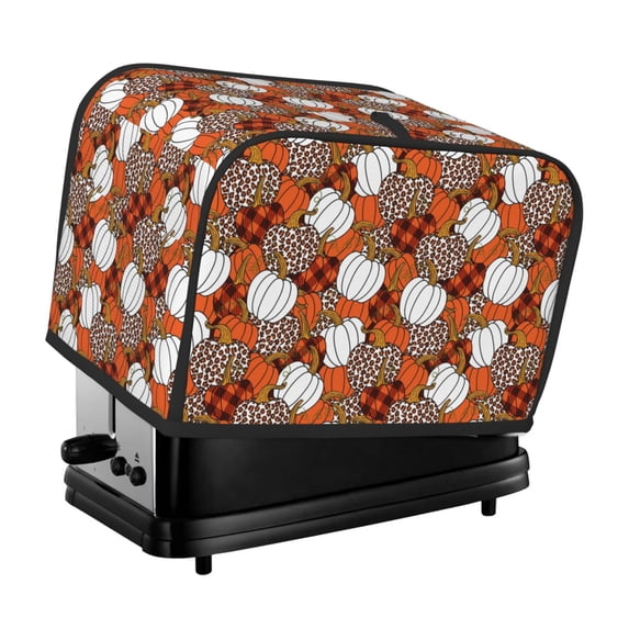 Honeii Various Pumpkins Print 2 slice Toaster Cover, Two Slice Toaster Dust-proof Cover For Kitchen Small Appliance and Fingerprint Protection