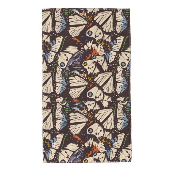Honeii Vector Butterflies Print Quick-Dry Microfiber Towel, Shower Towel 27.5x16in,Absorbent Bathroom Towel for Beach, Pool, and Travel