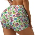 thumbnail image 1 of Honeii Vector Mexican Otomi Style Bright Print Women's Workout Shorts, Gym Shorts for Active Wear, Sports Shorts,Women's Running Shorts,Quick Dry Athletic Shorts-XX-Large, 1 of 8